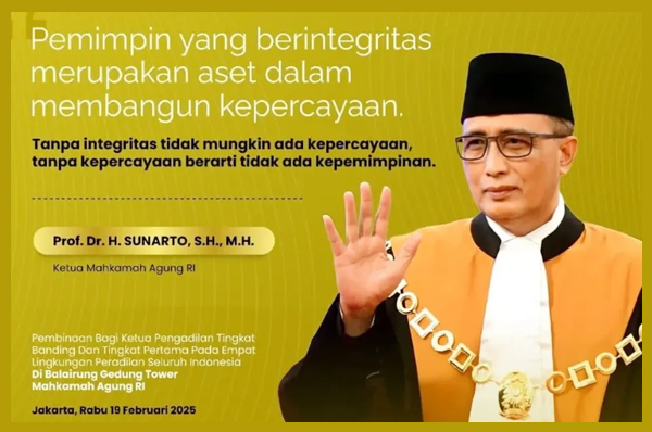 Pesan Ketua MAHKAMAH AGUNG RI